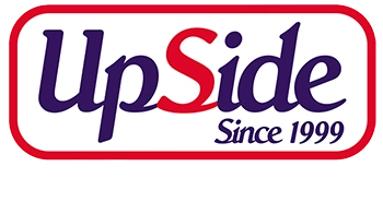 Logomarca oficial da Escola UpSide, referência em curso de inglês na Graça, Salvador.